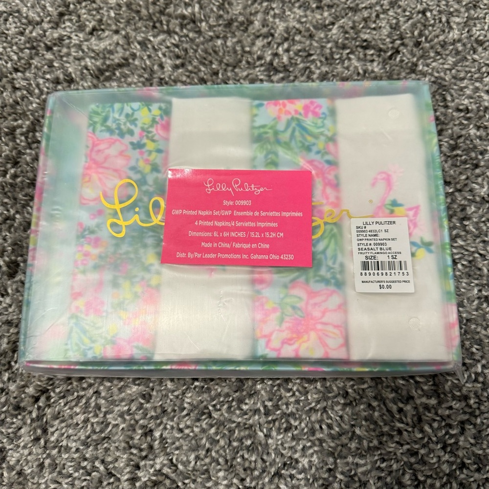 NWT Lilly Pulitzer cocktail napkins